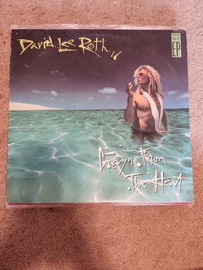 David Lee Roth "Crazy from the Heat" Vinyl EP - Teal & Black Cover